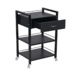 Bella 1 Drawer Trolley - Black - Image 2